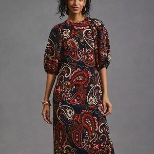 Anthropology Rachel Multicolor Floral Dress